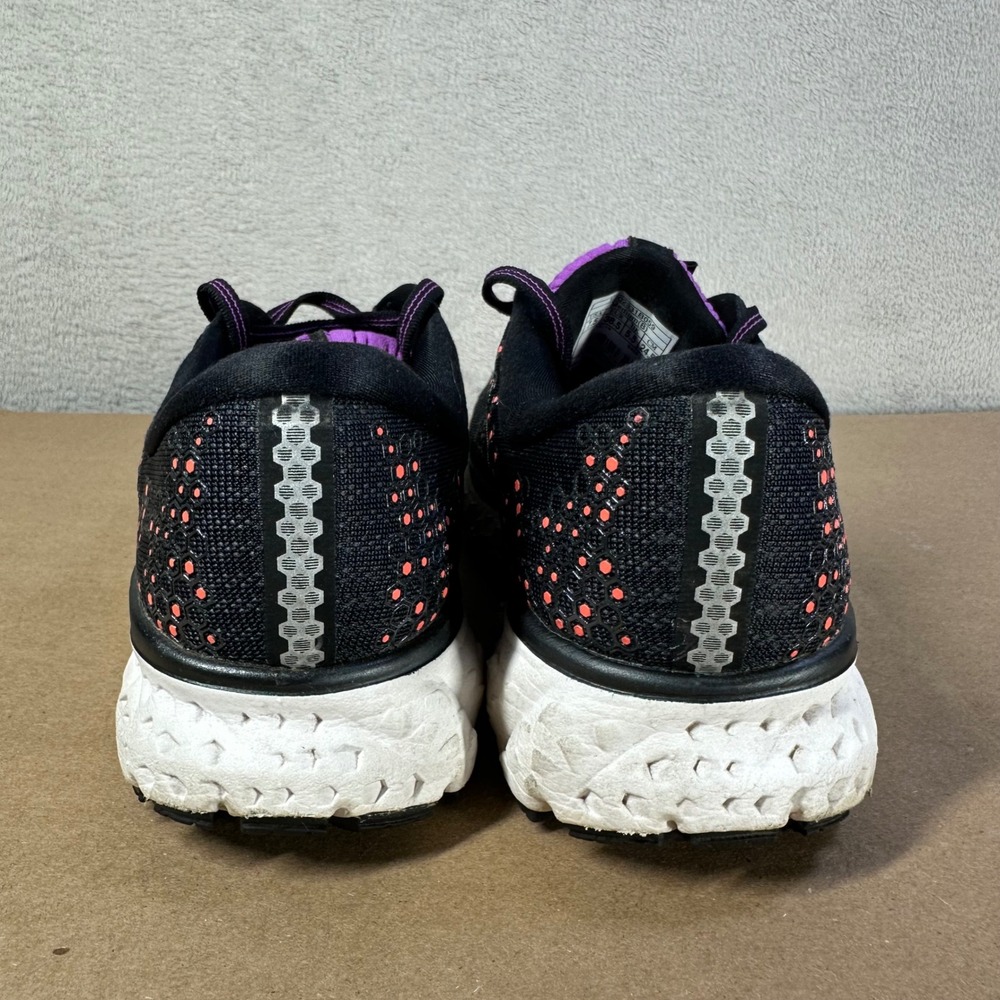 Brooks Glycerin 17 Running Shoes Womens 7.5 Black Purple Pink Athletic Sneakers - Picture 6 of 9